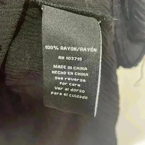 Zac & Rachel Black Sleeveless peplum top size large - Picture 4 of 9